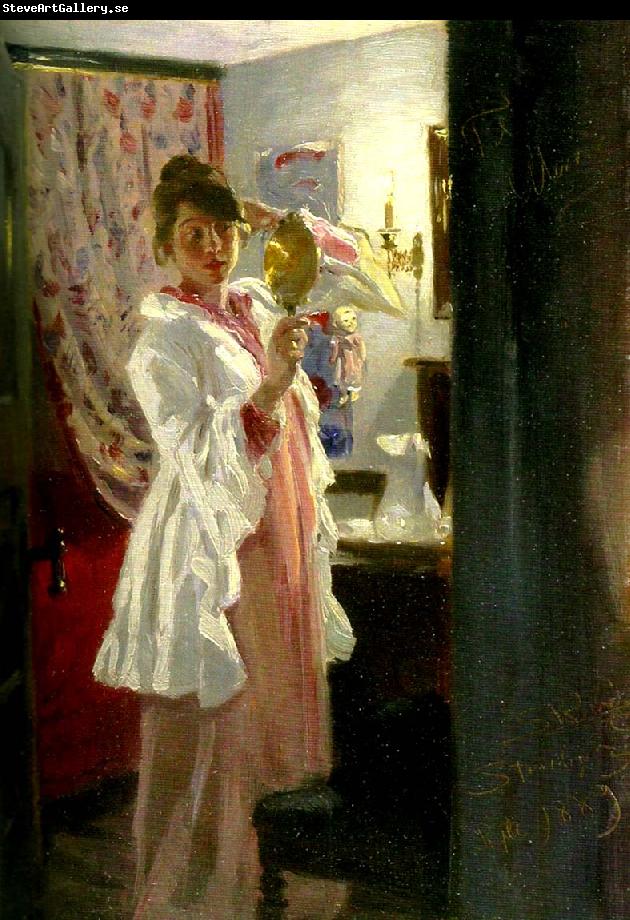 Peter Severin Kroyer konstnarens hustru